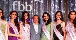 Times Group MD. Vineet Jain with Femina Miss India North Finalist. Pics By: Harsh Verma